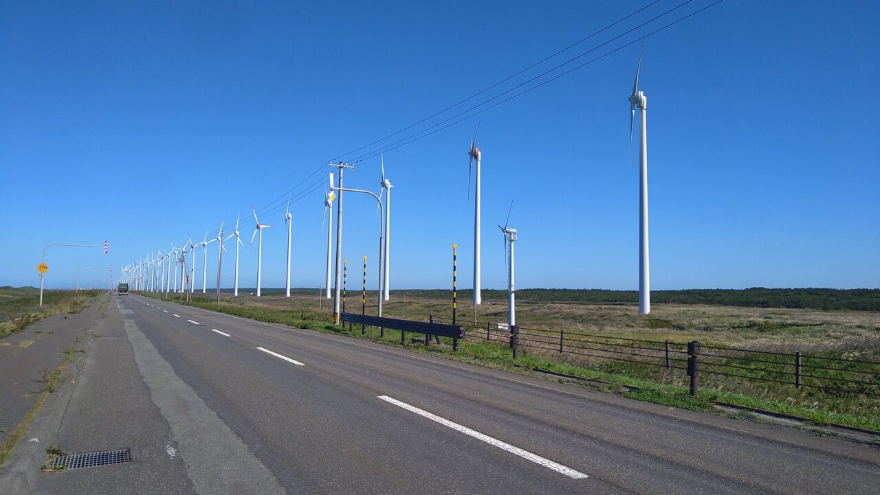 オトンルイ風力発電所の風車